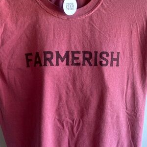 Comfort Colors NWT FARMERISH MID-Weight 100% Cotton Short Sleeve Tshirt